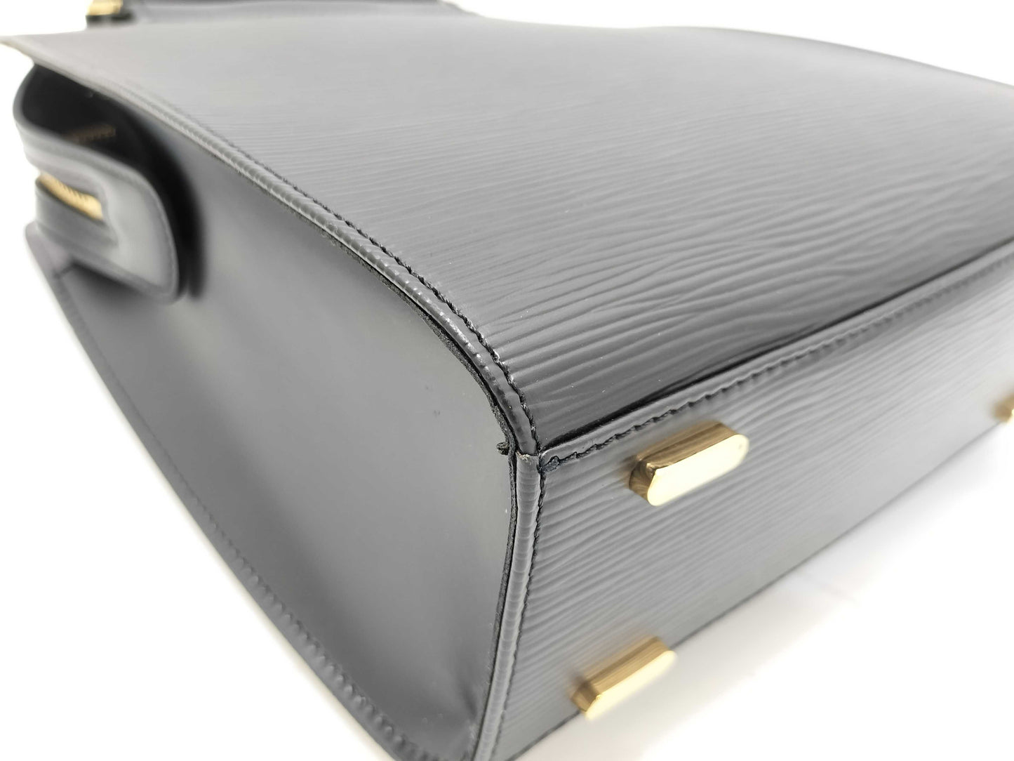 LOUIS VUITTON Epi Vuitton M52012 Figali PM Epi Handbag Leather Noir Black Black Handbag