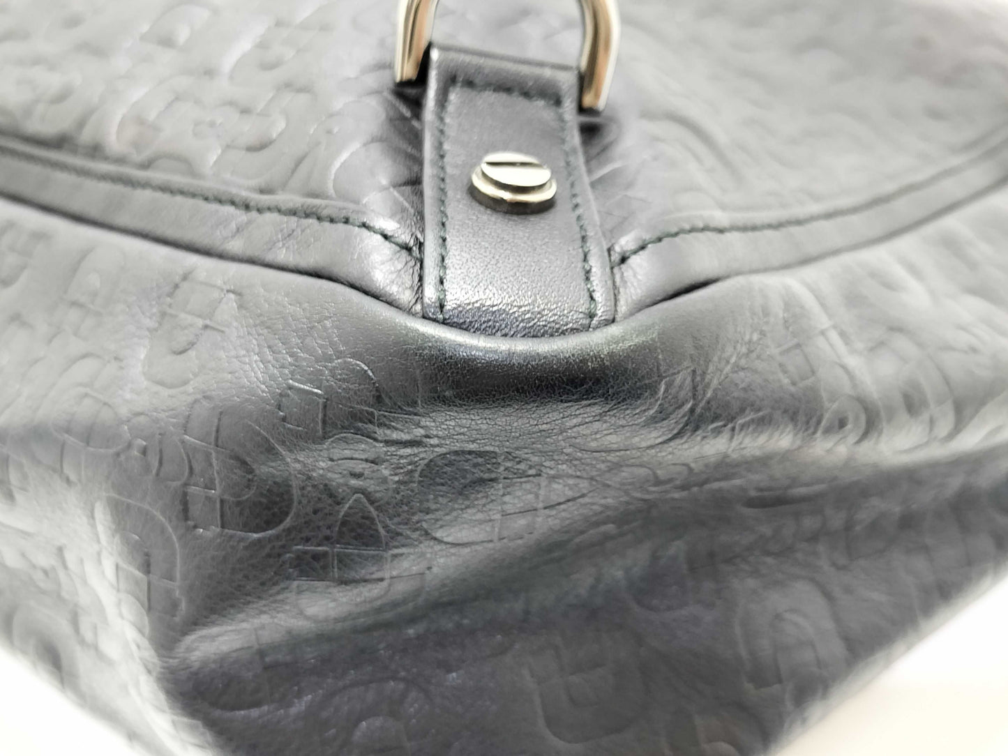 GUCCI Gucci 293580 Tote Bag Black PVC Tote Bag