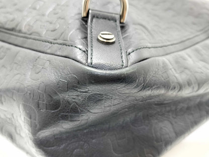 GUCCI Gucci 293580 Tote Bag Black PVC Tote Bag