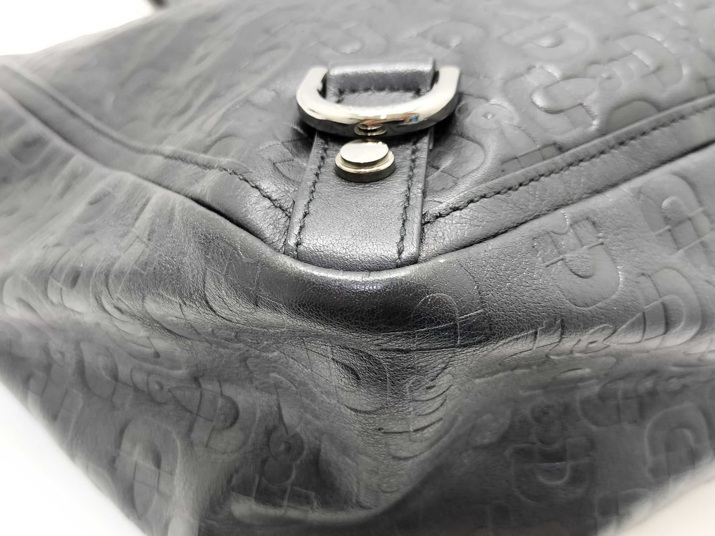 GUCCI Gucci 293580 Tote Bag Black PVC Tote Bag