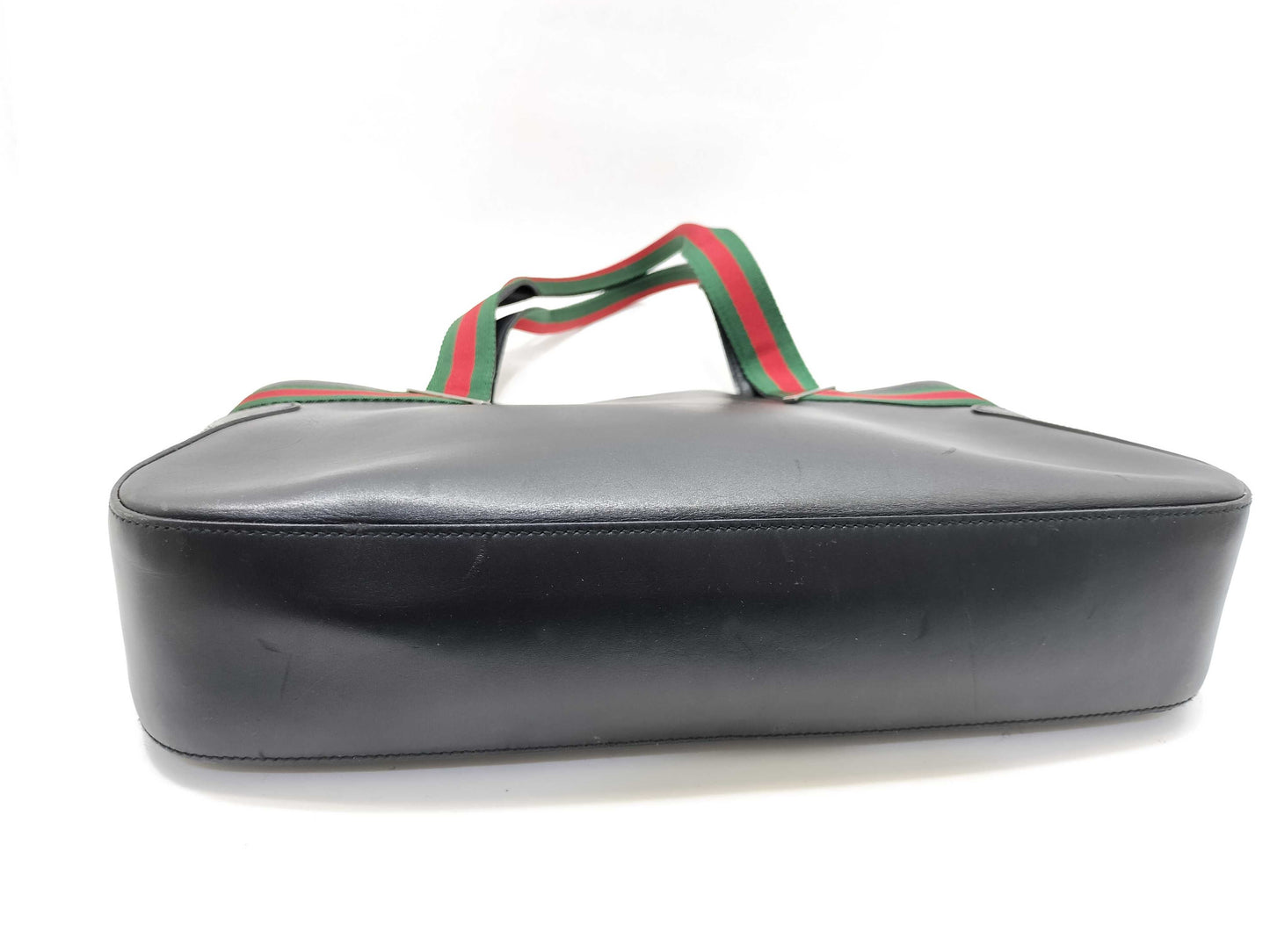 GUCCI Gucci 73983 Tote Bag Sherry Line Leather Black Tote Bag