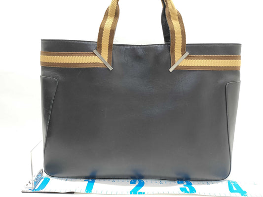 GUCCI Gucci 002 1134 Tote Bag Leather Black Tote Bag