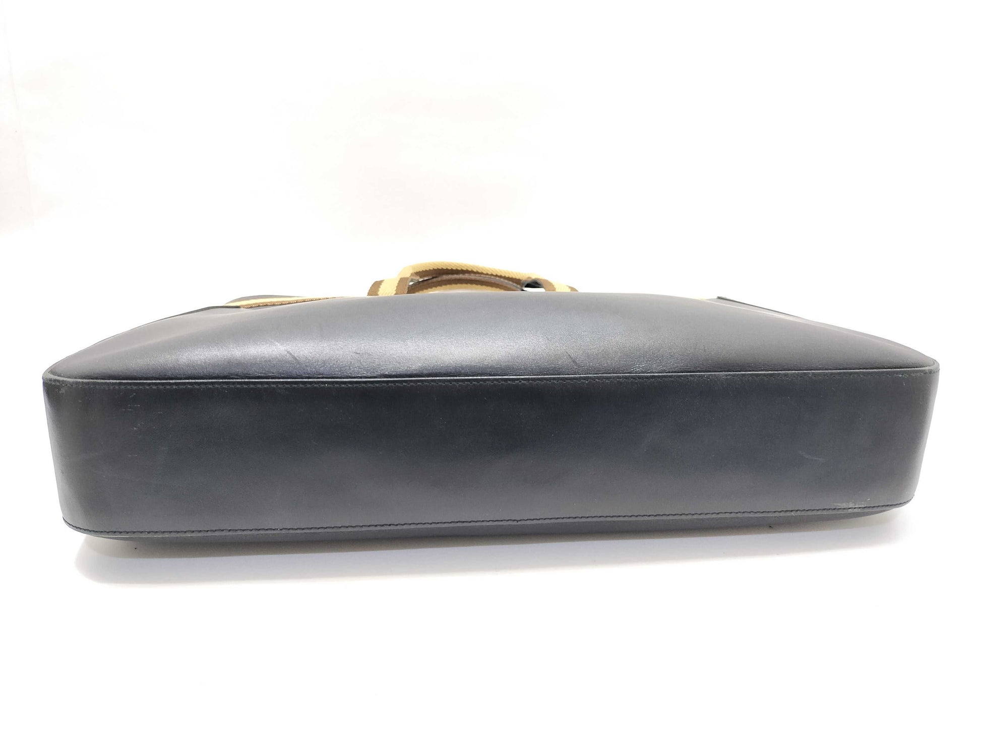 GUCCI Gucci 002 1134 Tote Bag Leather Black Tote Bag