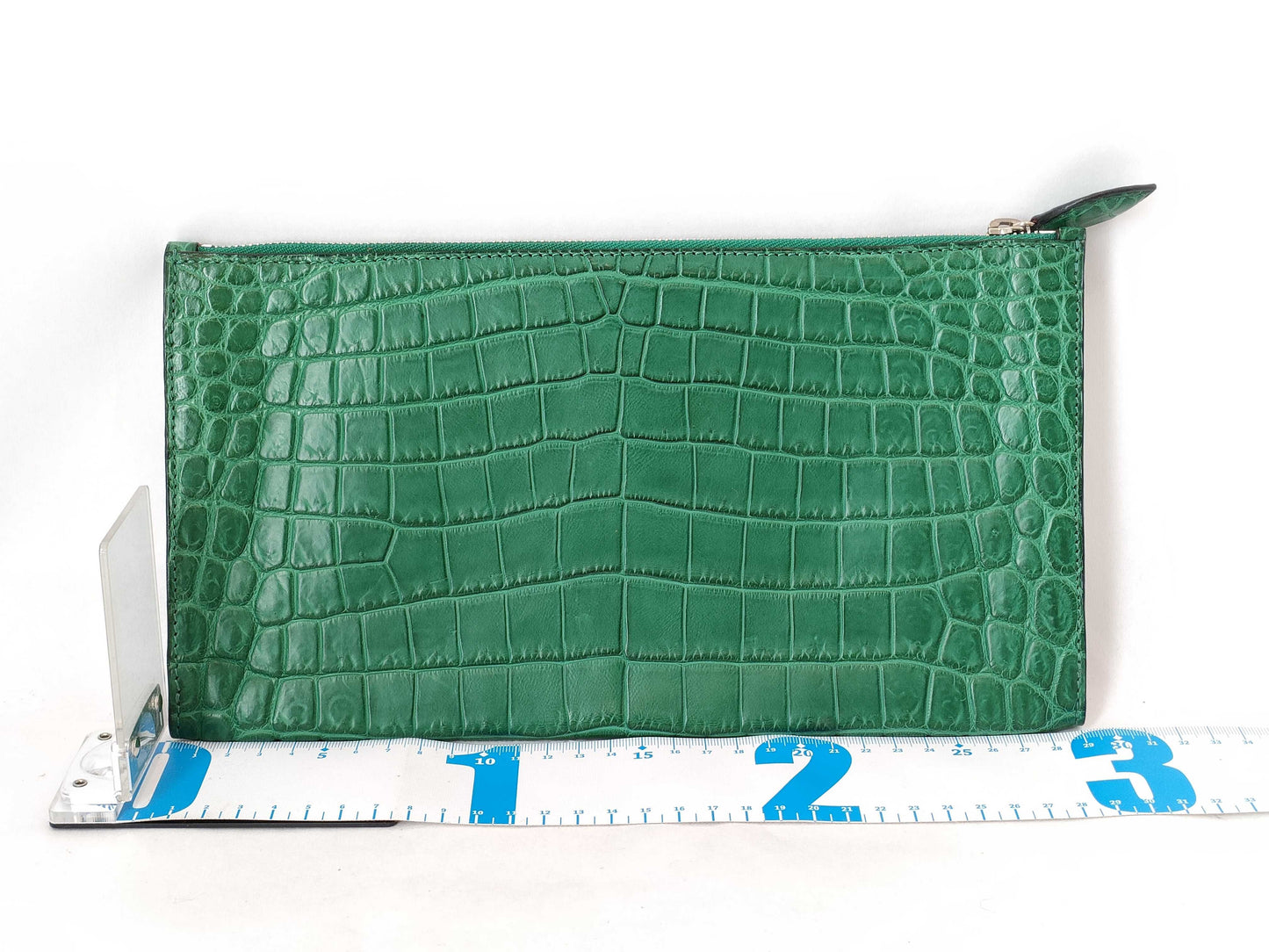 Lucien Pellat-Finet Lucien Pellafinet Lucien Pellafinet Flat Pouch Skull Green Clutch Bag