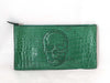 Lucien Pellat-Finet Lucien Pellafinet Lucien Pellafinet Flat Pouch Skull Green Clutch Bag