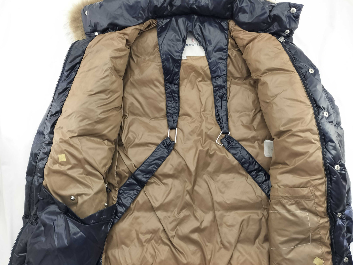 MONCLER Moncler Down Navy Coat
