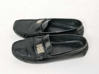 LOUIS VUITTON Louis Vuitton Driving Shoes Black Loafers