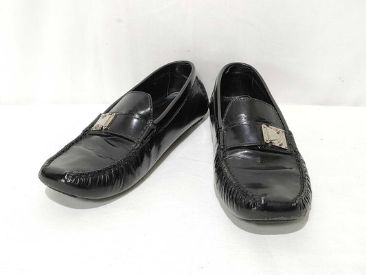 LOUIS VUITTON Louis Vuitton Driving Shoes Black Loafers