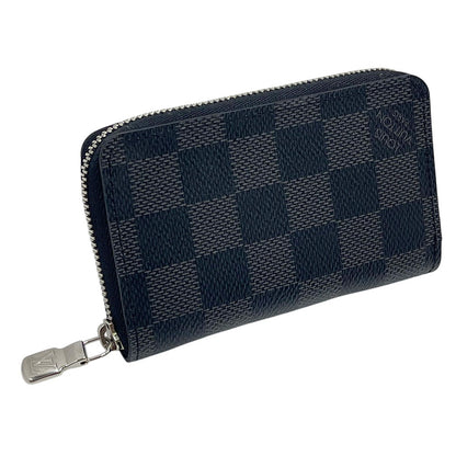 LOUIS VUITTON Louis Vuitton Coin Case N63076 Zippy Coin Purse Damier Graffitt Black Grey Coin Purse Round Zipper LOUIS VUITTON Coin Case