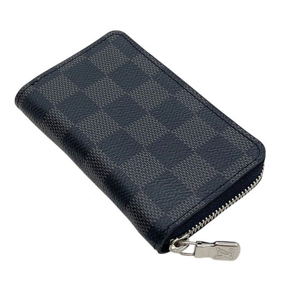 LOUIS VUITTON Louis Vuitton Coin Case N63076 Zippy Coin Purse Damier Graffitt Black Grey Coin Purse Round Zipper LOUIS VUITTON Coin Case