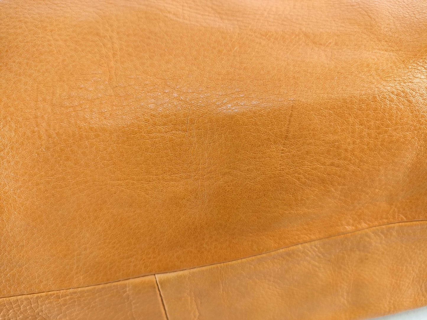 FURLA Handbag Orange Leather Braided Handbag