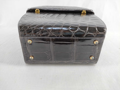 Contes Croco Vanity Bag Handbag Handbag Handbag