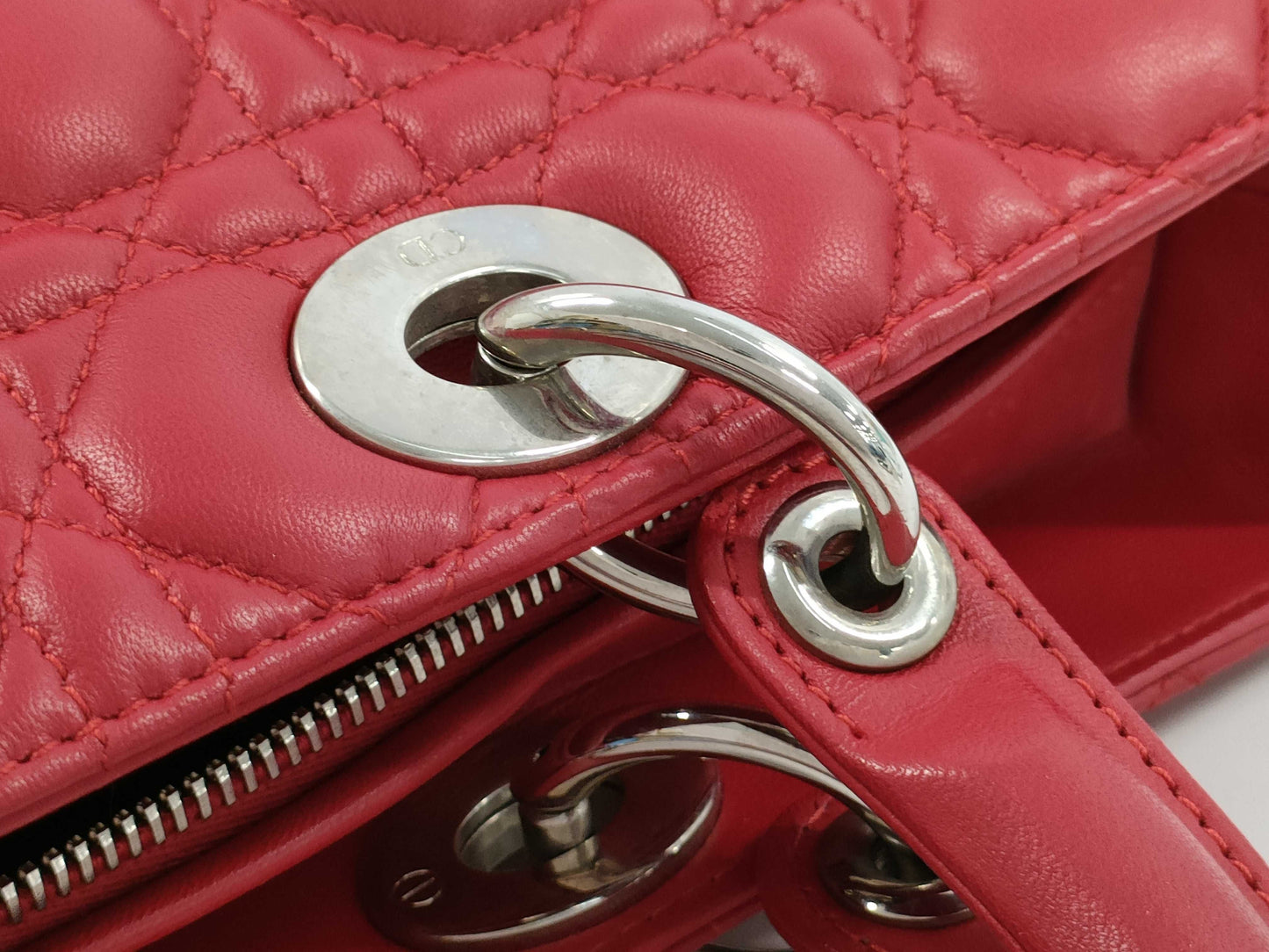 Dior Lady Dior Red Handbag