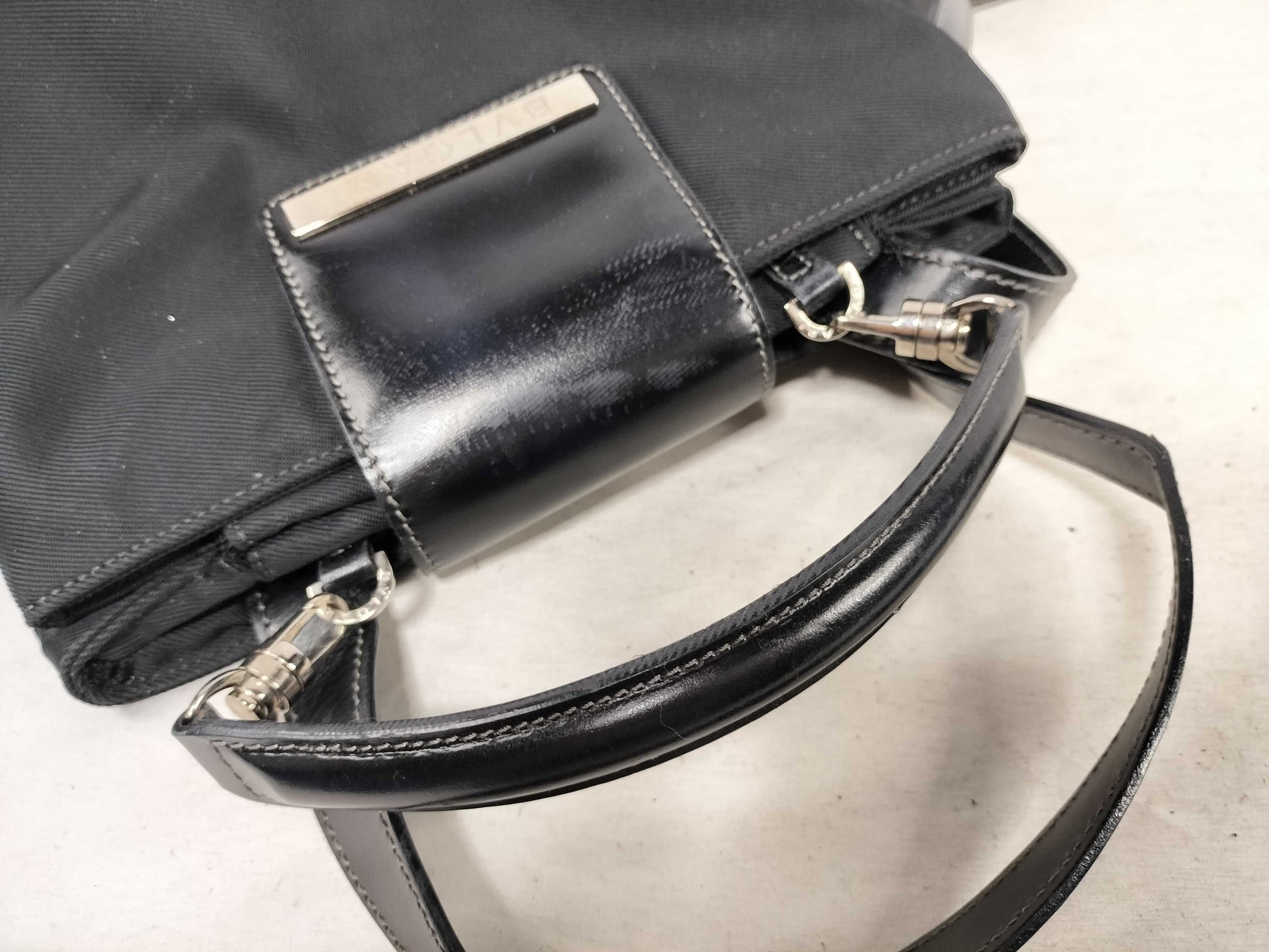 BVLGARI 2-way Backpack/Handbag Leather Backpack