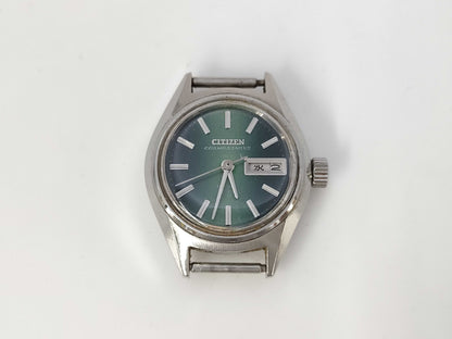 CITIZEN COSMOSTAR V2 6600 4-660854TA 2112108 Green Dial Automatic Women's Watch