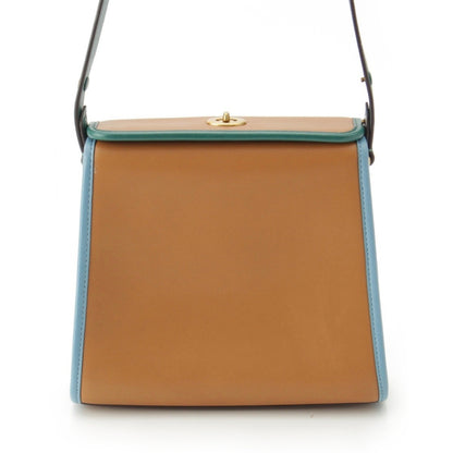 COACH Rare Color Leather Turnlock ORIGINAL GLOVETANNED LEATHER Shoulder Bag Multicolor Shoulder Bag