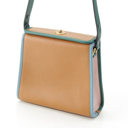 COACH Rare Color Leather Turnlock ORIGINAL GLOVETANNED LEATHER Shoulder Bag Multicolor Shoulder Bag