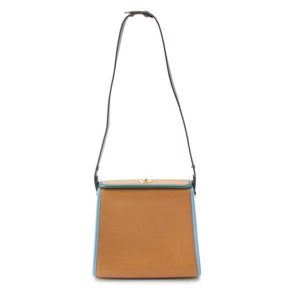 COACH Rare Color Leather Turnlock ORIGINAL GLOVETANNED LEATHER Shoulder Bag Multicolor Shoulder Bag