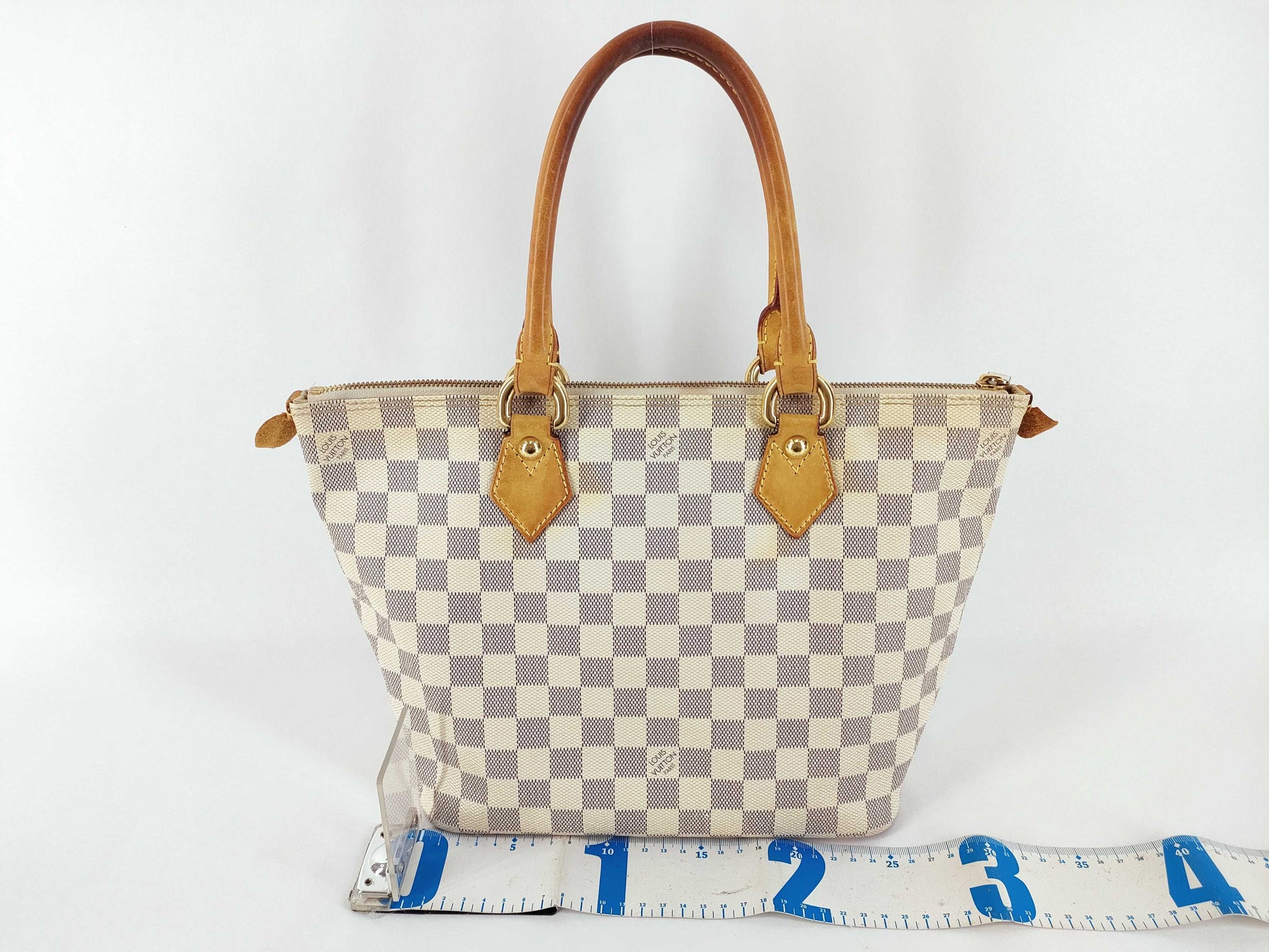 LOUIS VUITTON Damier Azur Louis Vuitton Tote Bag