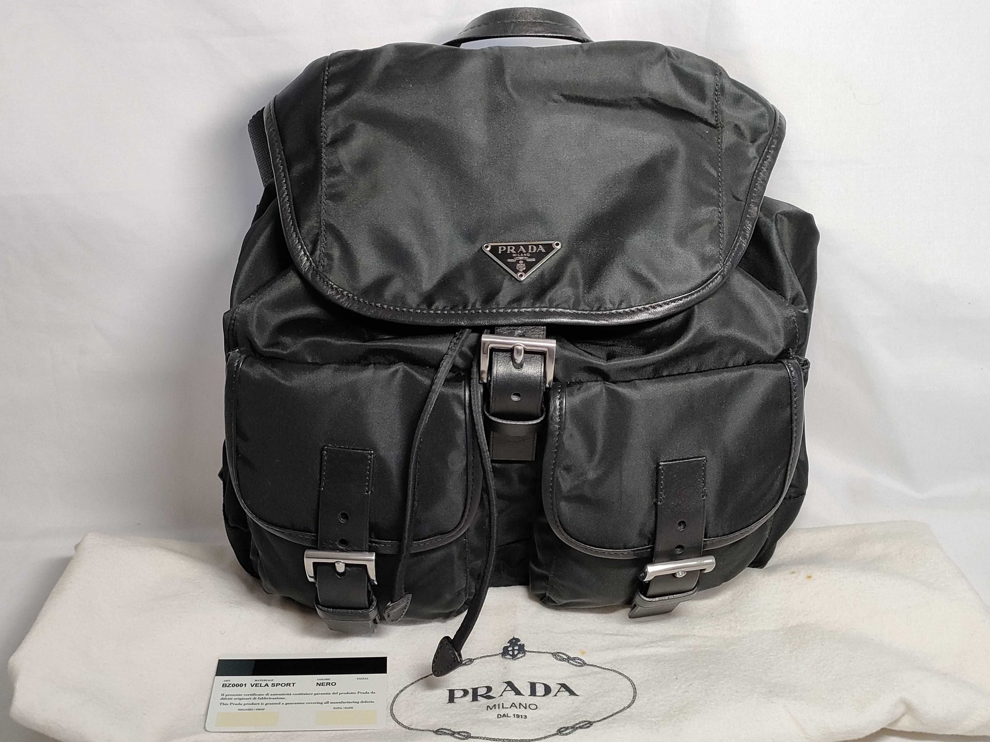 PRADA Nylon Prada Bag Rucksack