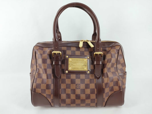 LOUIS VUITTON Damier Berkeley Handbag N52000 Brown Boston Bag