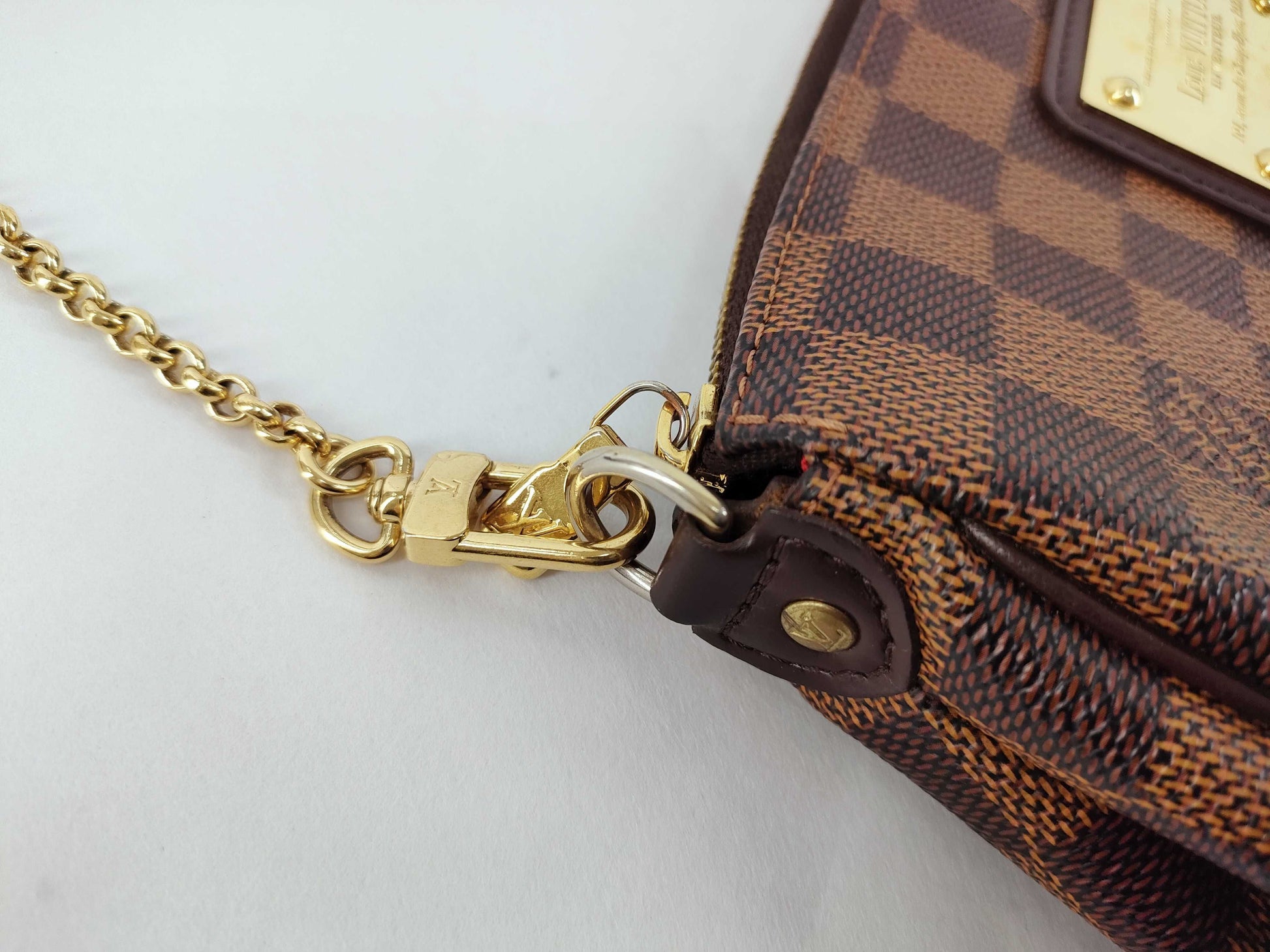 LOUIS VUITTON Damier EVA Accessory Pouch Shoulder Bag
