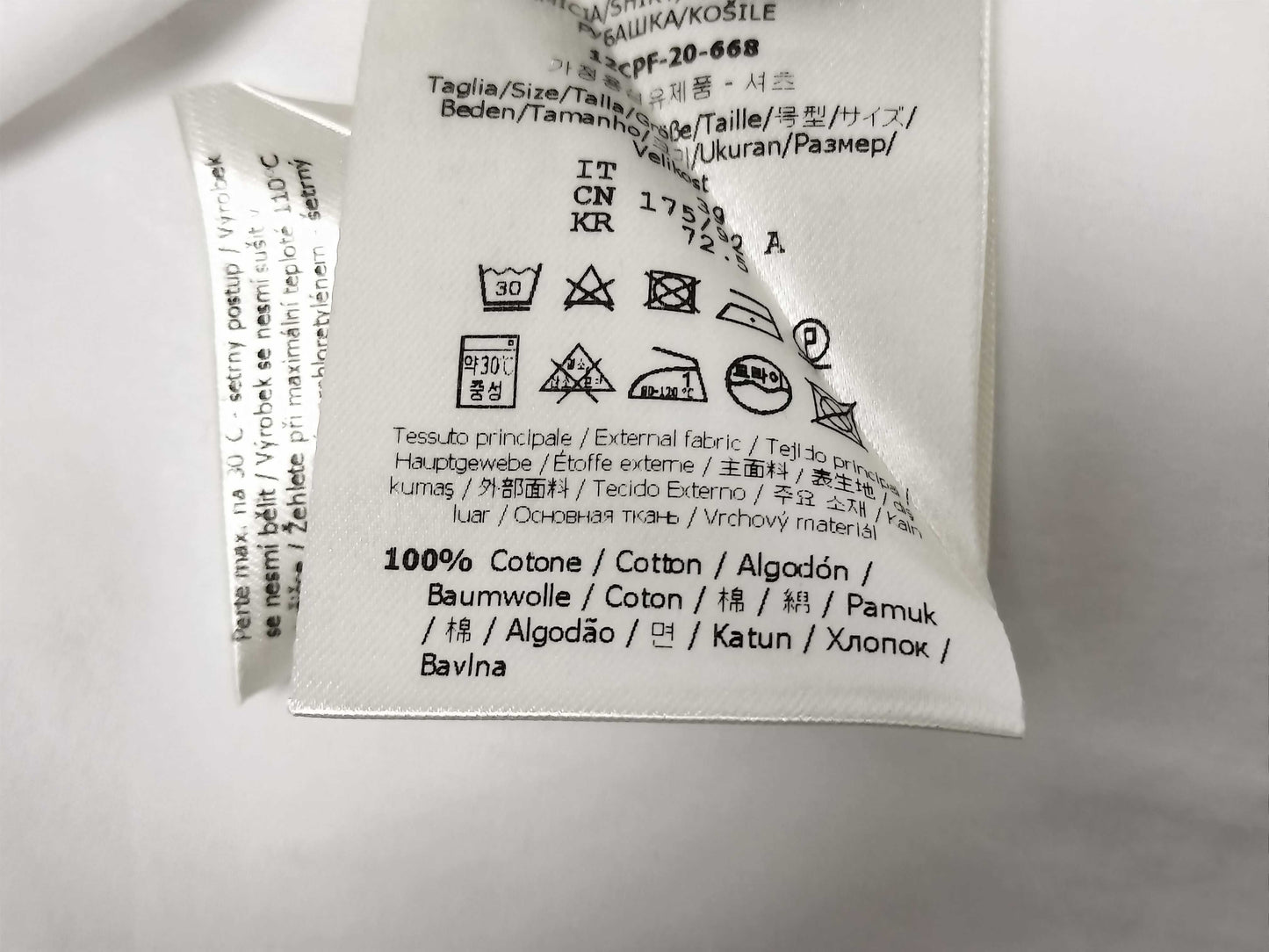 FENDI FENDI Fendi Switch Logo Design Shirt White Size 39 Shirt