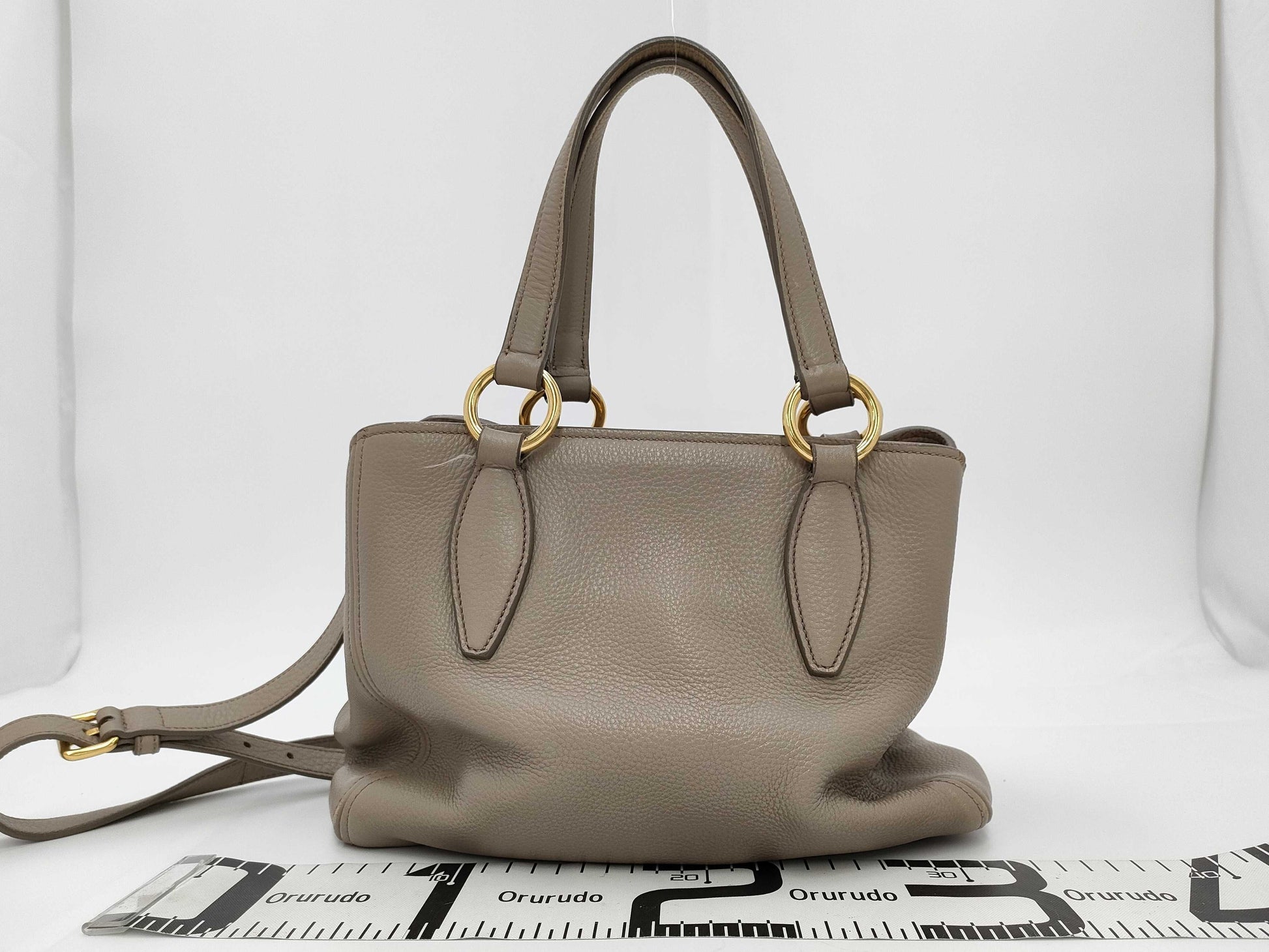 miu miu miu vittelo caribu 2way bag with accessories handbag