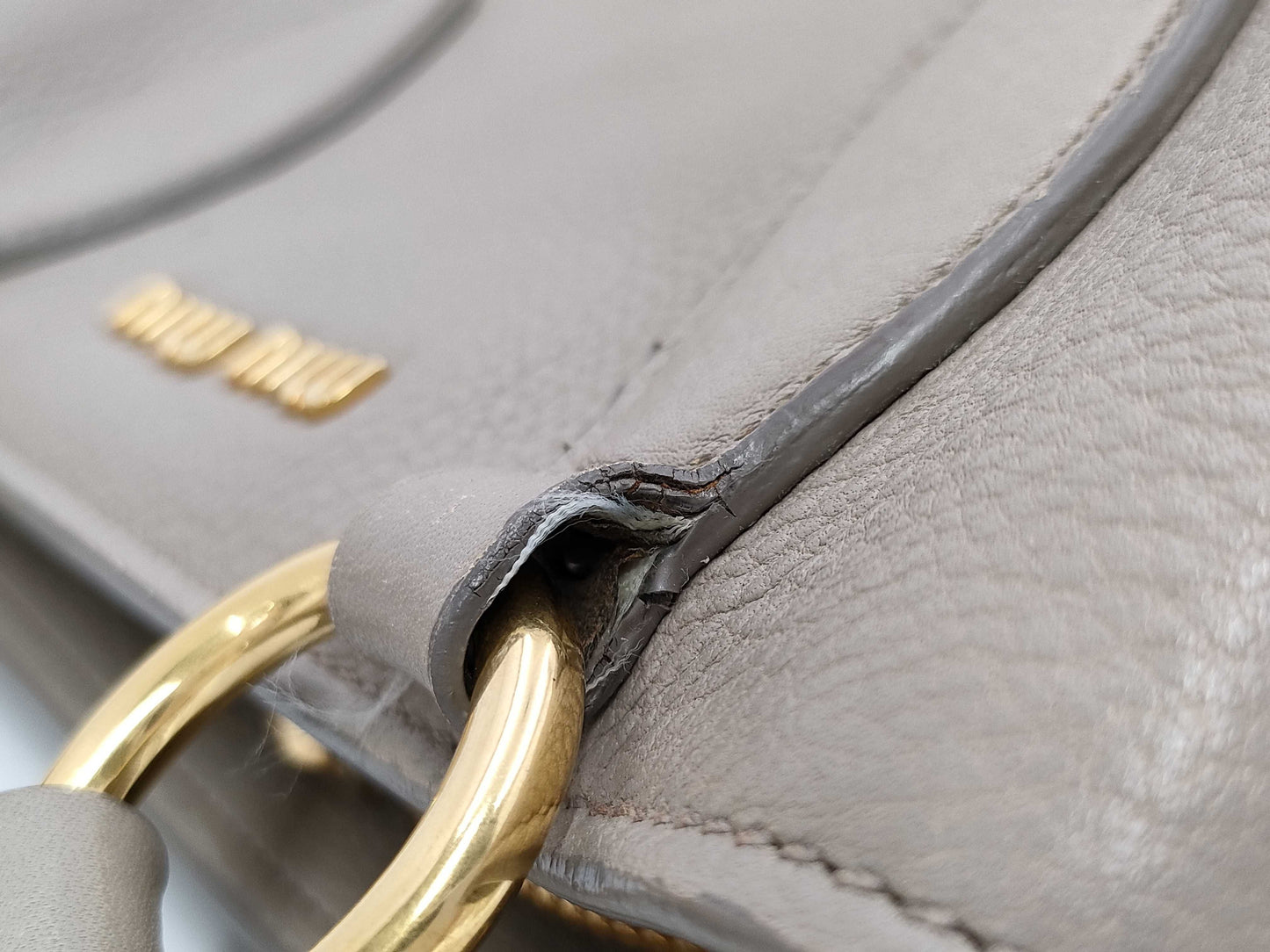 miu miu miu vittelo caribu 2way bag with accessories handbag