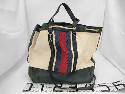 GUCCI Gucci 2way 281396 Decathlon Tote Bag Sherry Line Tote Bag