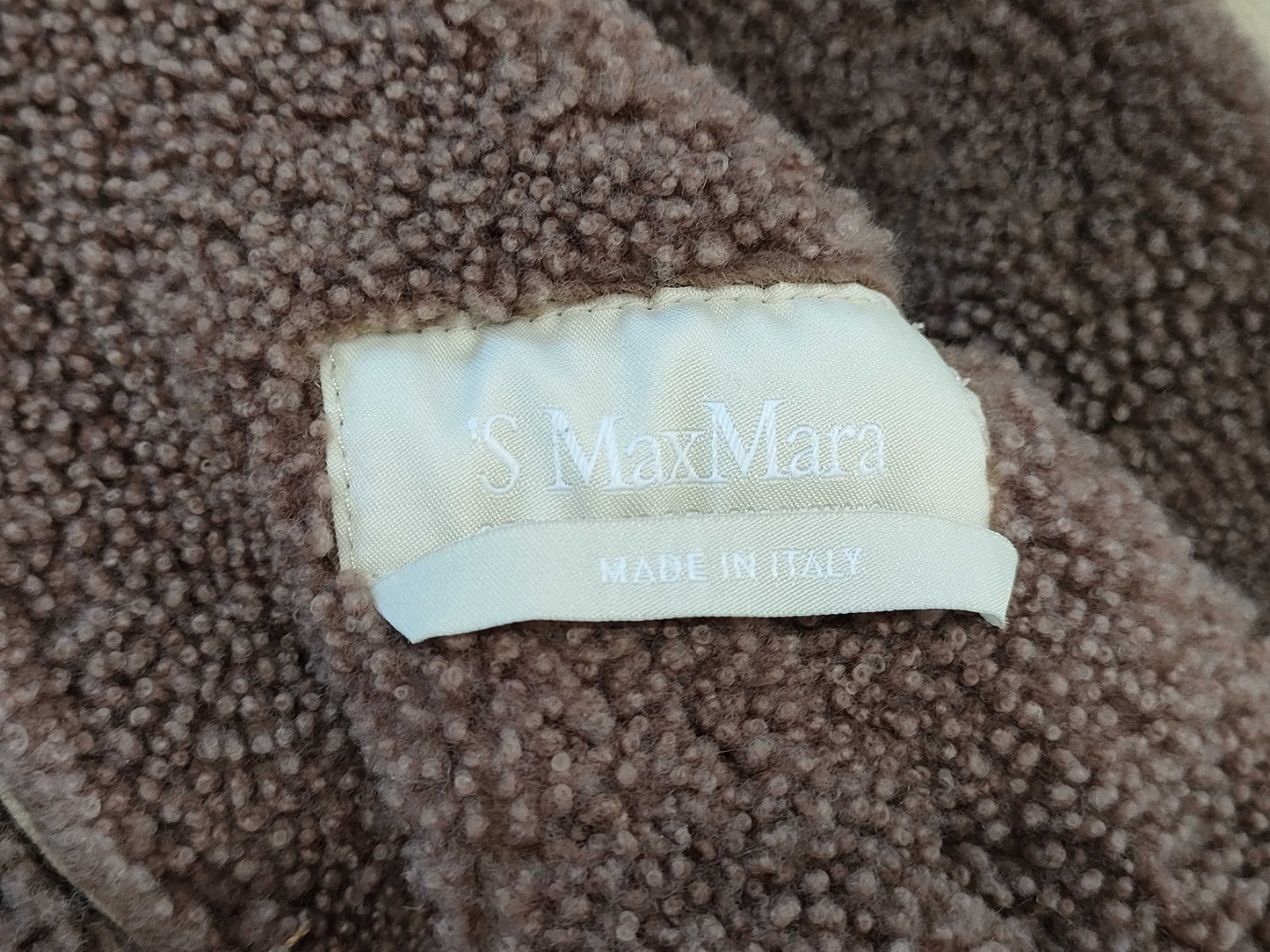 MaxMara Max Mara Mouton Coat Leather Size 42 Coat