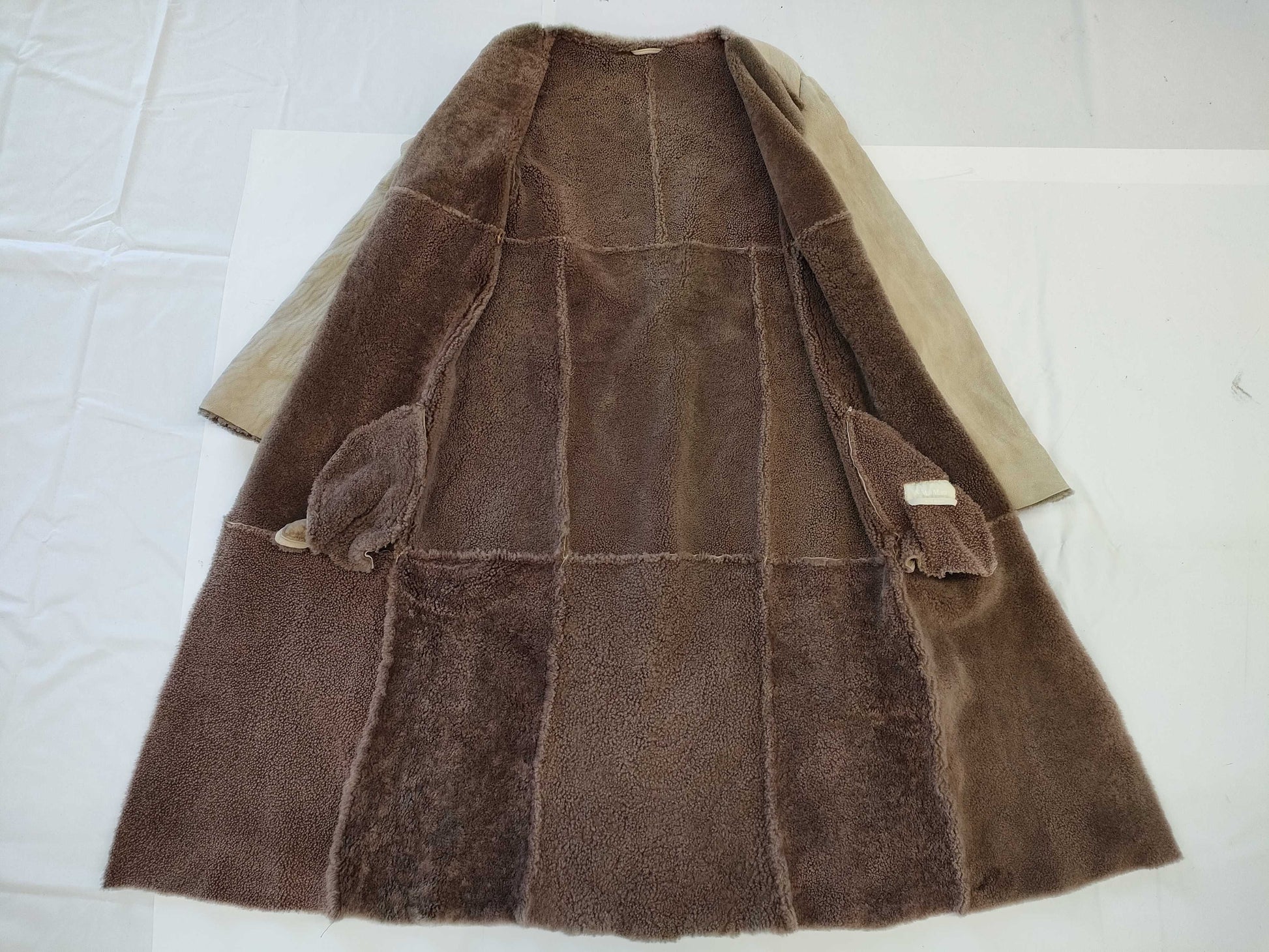 MaxMara Max Mara Mouton Coat Leather Size 42 Coat