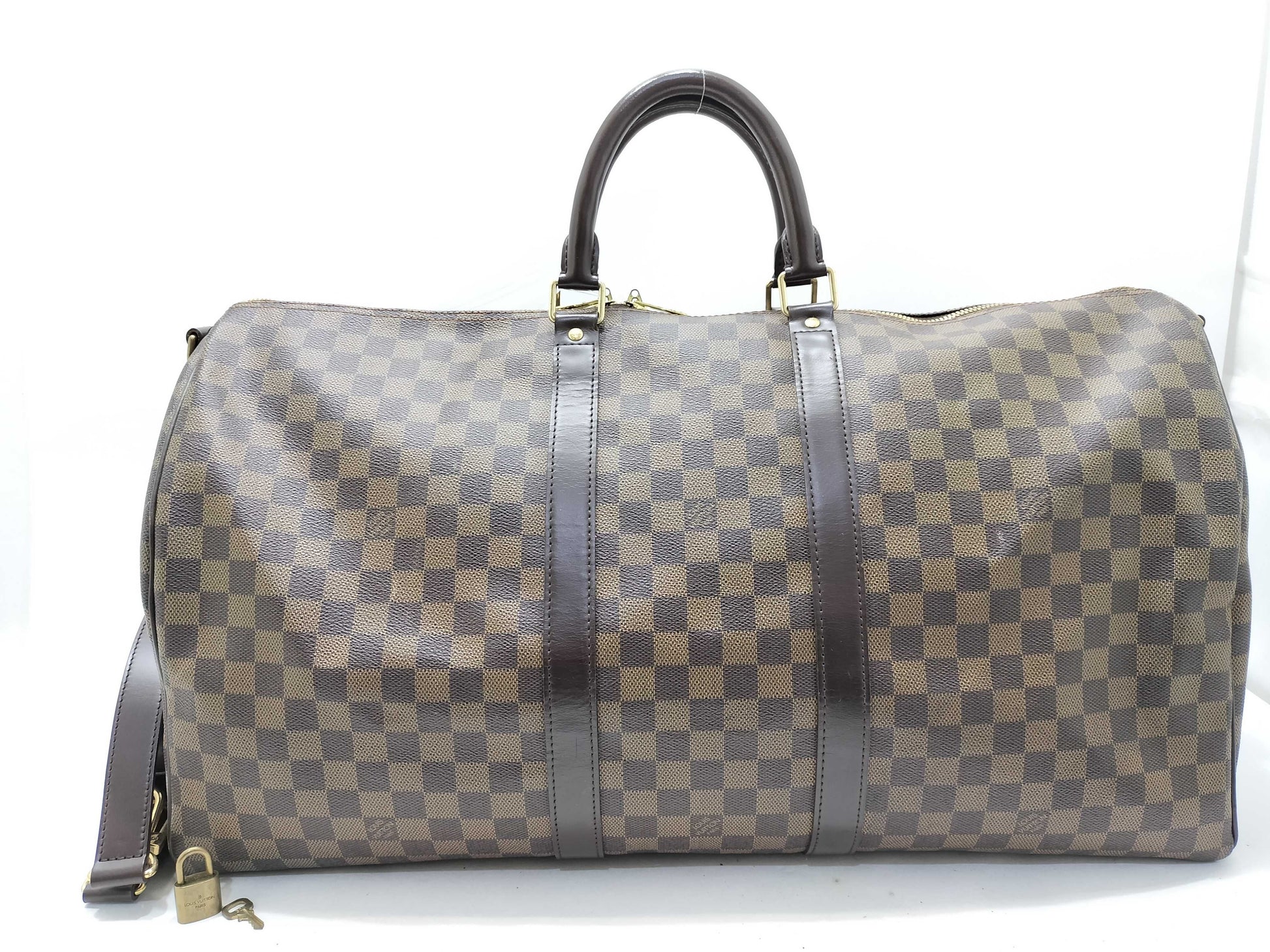 LOUIS VUITTON Damier Louis Vuitton N41414 Damier Kipol Banduriere 55 Boston Bag