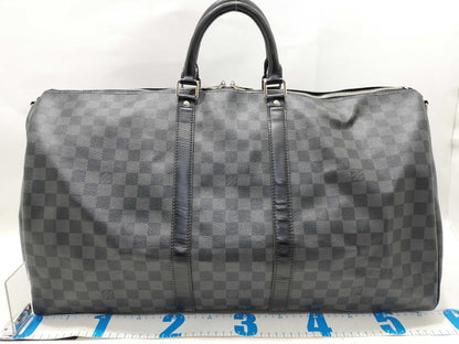 LOUIS VUITTON Damier Graffit Louis Vuitton Damier Graffit N41413 Key Port Bandriere 55 MB2038 Boston Bag