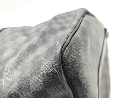 LOUIS VUITTON Damier Graffit Louis Vuitton Damier Graffit N41413 Key Port Bandriere 55 MB2038 Boston Bag