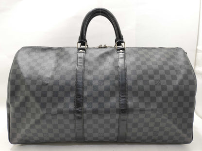 LOUIS VUITTON Damier Graffit Louis Vuitton Damier Graffit N41413 Key Port Bandriere 55 MB2038 Boston Bag