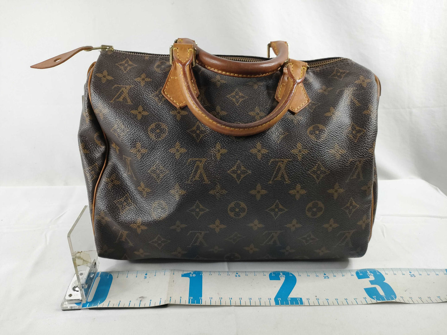 LOUIS VUITTON Monogram M41526 Speedy 30 Handbag, Mini Boston Bag, Broken Zipper Pull