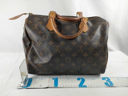 LOUIS VUITTON Monogram M41526 Speedy 30 Handbag, Mini Boston Bag, Broken Zipper Pull