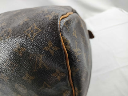 LOUIS VUITTON Monogram M41526 Speedy 30 Handbag, Mini Boston Bag, Broken Zipper Pull