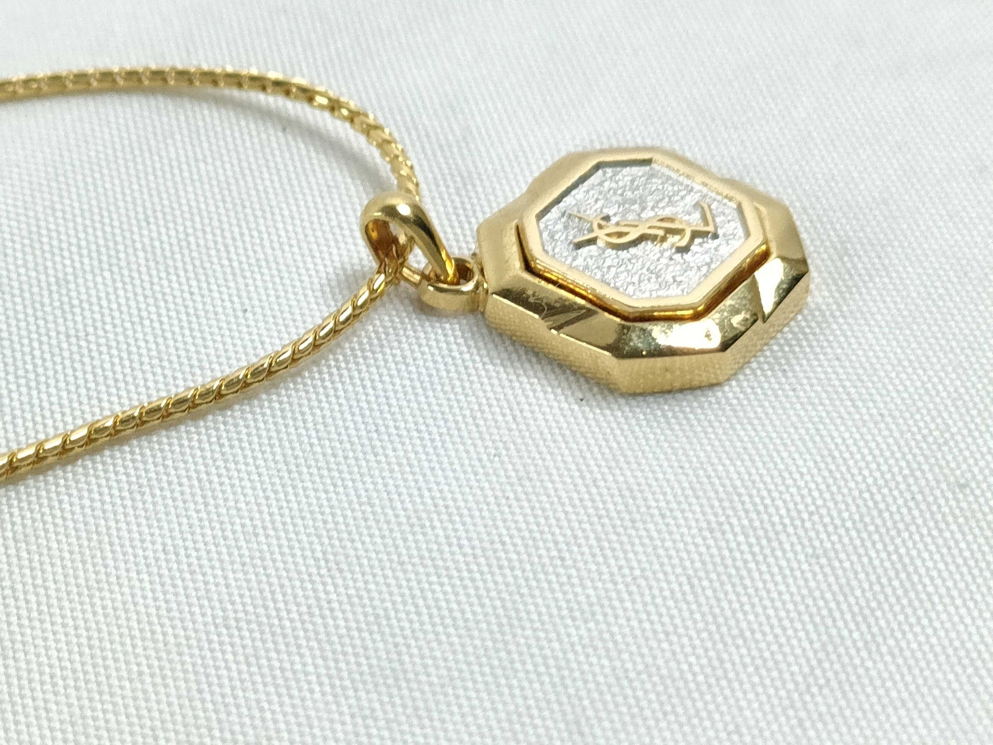 Yves Saint Laurent YSL Necklace Logo Necklace