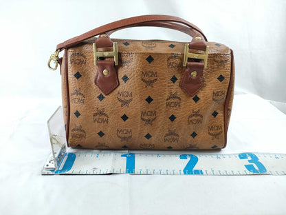 MCM MCM 2-Way Handbag with Shoulder Strap Mini Boston Handbag