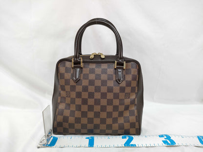 LOUIS VUITTON Damier Louis Vuitton Brera Damier Brown Handbag with Red Interior