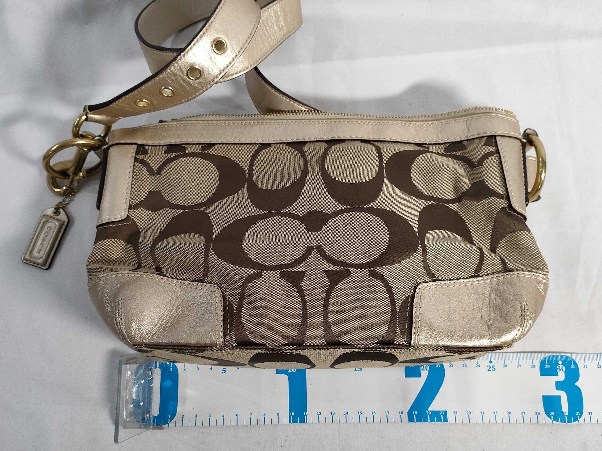 COACH Signature 3-Piece Bag Set 10983 / f11617 / 6844 / Signature Canvas Shoulder Bag