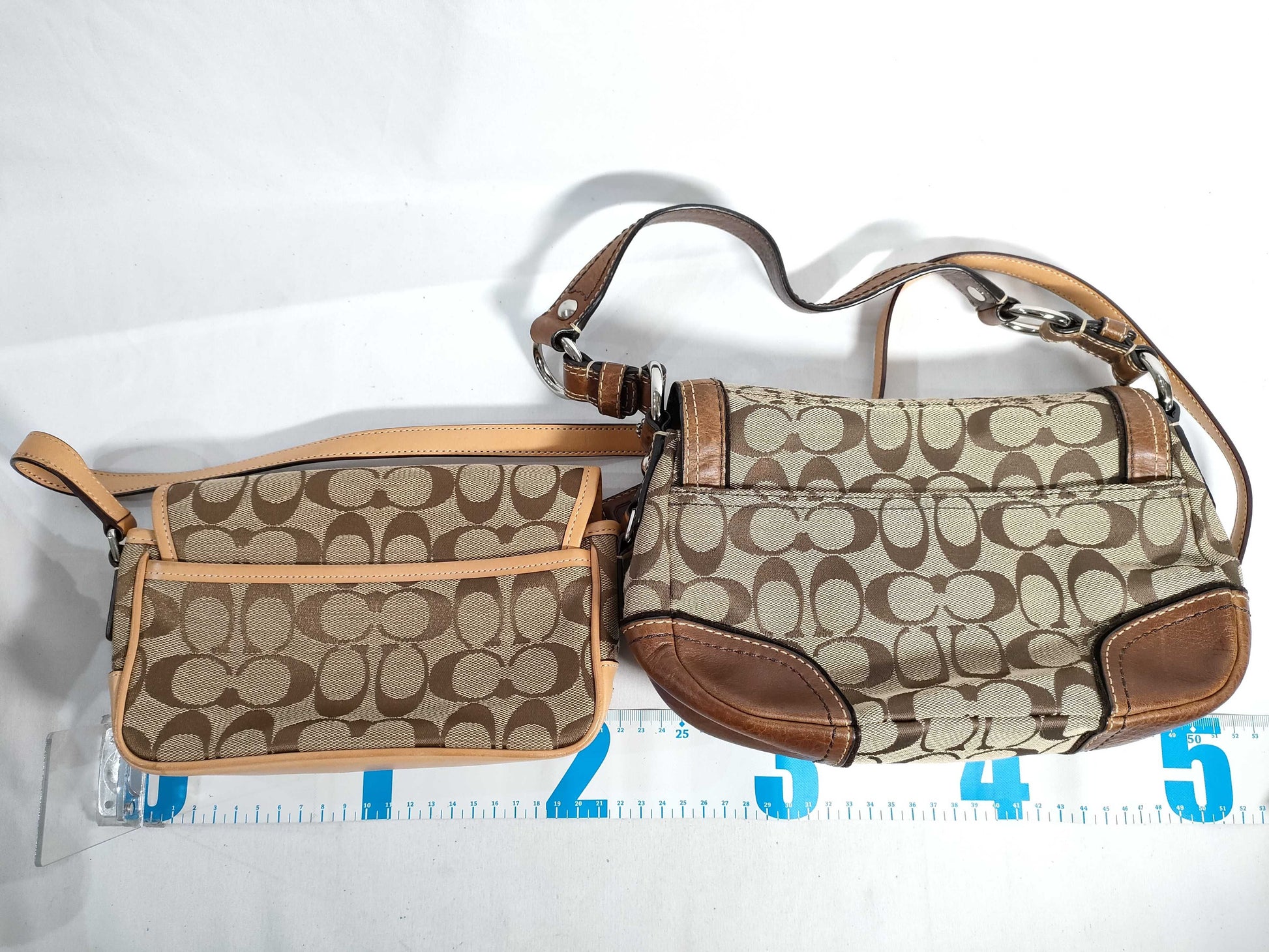 COACH Signature 3-Piece Bag Set 10983 / f11617 / 6844 / Signature Canvas Shoulder Bag