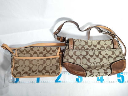 COACH Signature 3-Piece Bag Set 10983 / f11617 / 6844 / Signature Canvas Shoulder Bag