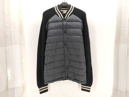 MONCLER Cardigan Tricot Down Jacket, Size XL