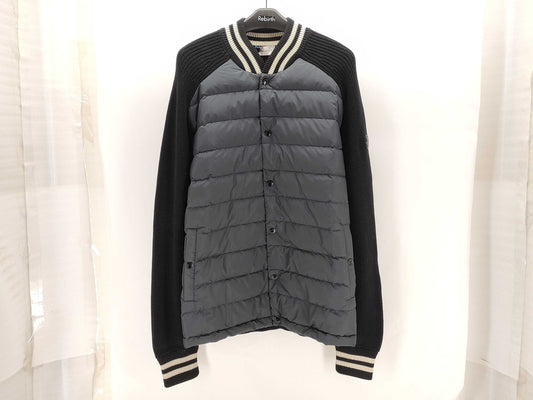 MONCLER Cardigan Tricot Down Jacket, Size XL