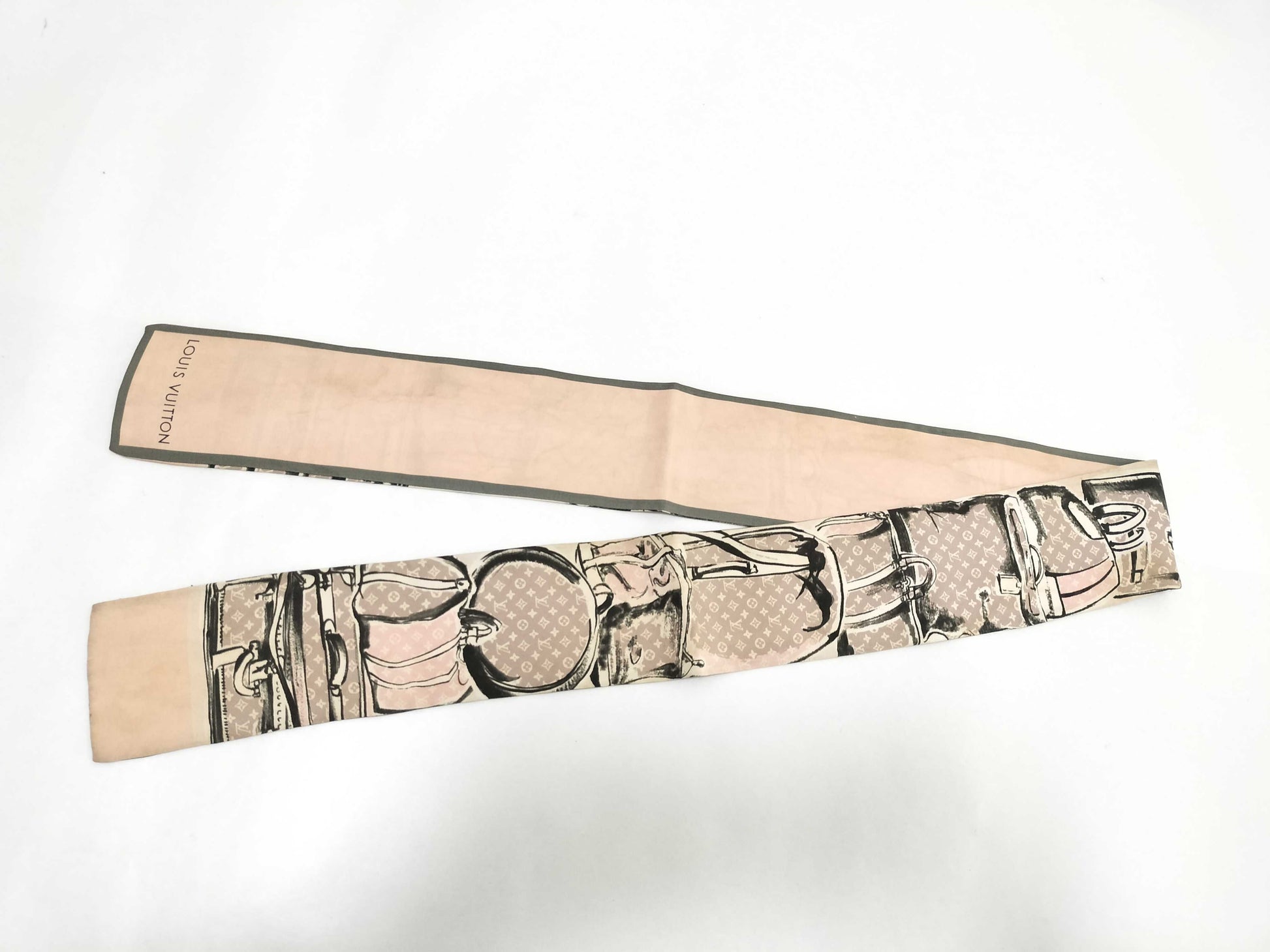 LOUIS VUITTON Vuitton Bandeau Trunk M73965 Monogram Confidential Twiley Scarf Scarf