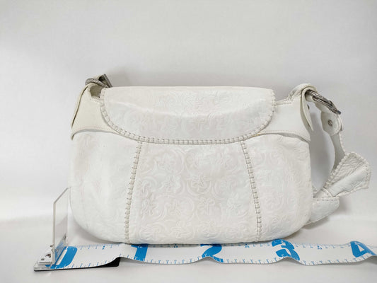 Salvatore Ferragamo 6996 Floral Embossed Tote Bag with Gancini Hardware, Shoulder Bag