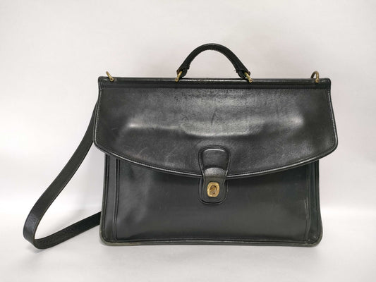 COACH 6972 Coach Business Bag Club Tan Leather Business Bag